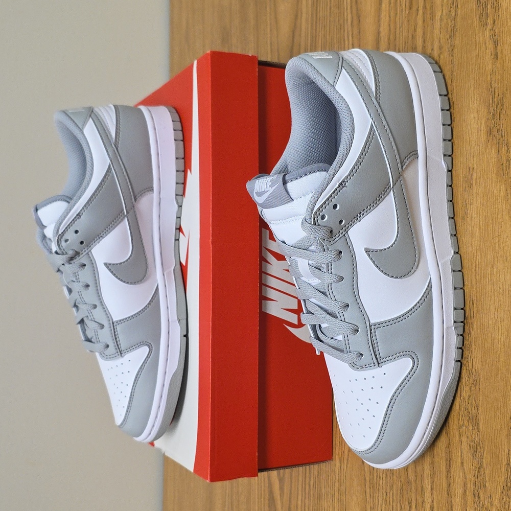 Nike Dunk Low Retro White/Light Smoke Grey Men's Size 10 HF5441-105 New